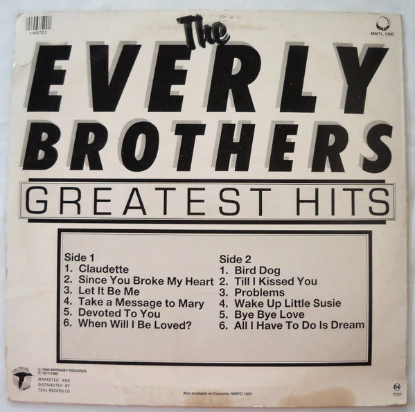 Everly Brothers – Greatest Hits (VG/VG) – LP, ZA 1985 - Image 2