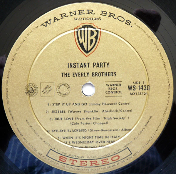 Everly Brothers – Instant Party (VG+/VG+) – LP, AU 1962 - Image 3
