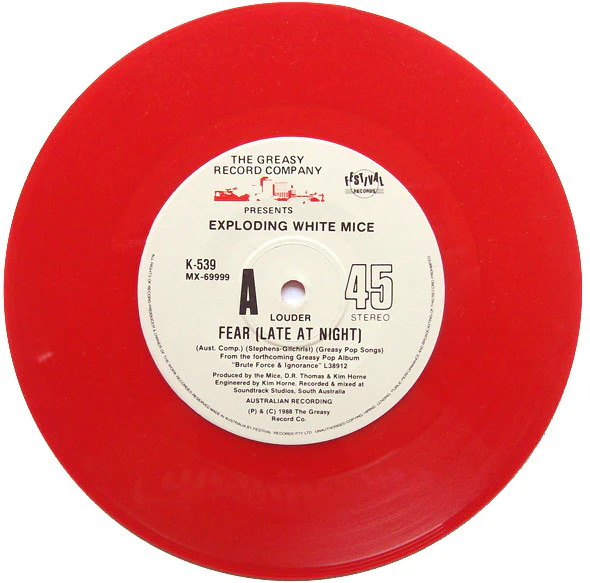 Exploding White Mice – Fear (Late At Night) (E/E) – 7", AU 1988 - Image 5