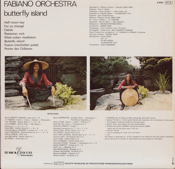 Fabiano Orchestra – Butterfly Island (E/VG+) – LP, GP 1980 - Image 2
