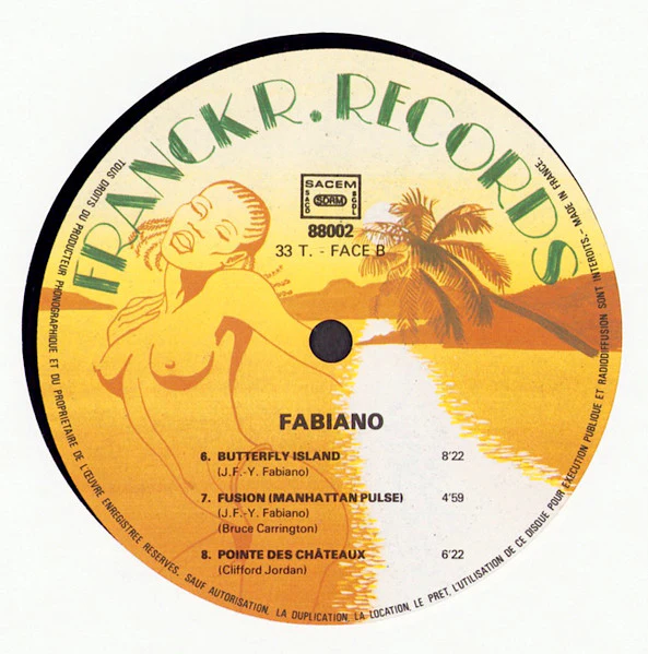 Fabiano Orchestra – Butterfly Island (E/VG+) – LP, GP 1980 - Image 5