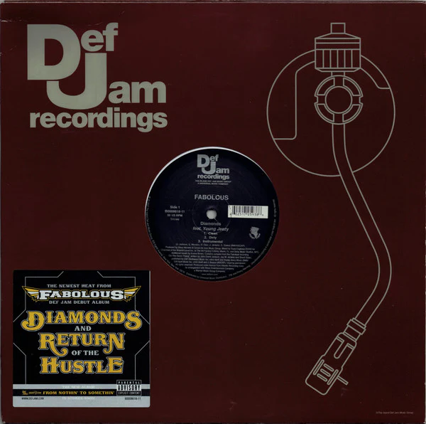 Fabolous – Diamonds / Return Of The Hustle (VG+/Generic) – 12", US 2007