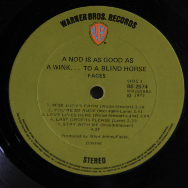 Faces – A Nod Is As Good As A Wink...To A Blind Horse (VG/VG) – LP, AU 1972 - Image 3