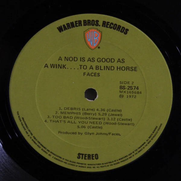 Faces – A Nod Is As Good As A Wink...To A Blind Horse (VG/VG) – LP, AU 1972 - Image 4