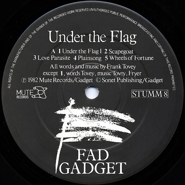 Fad Gadget – Under The Flag (VG+/VG+) – LP, UK 1982 - Image 3