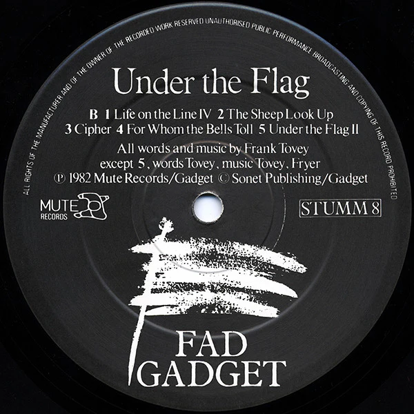 Fad Gadget – Under The Flag (VG+/VG+) – LP, UK 1982 - Image 4