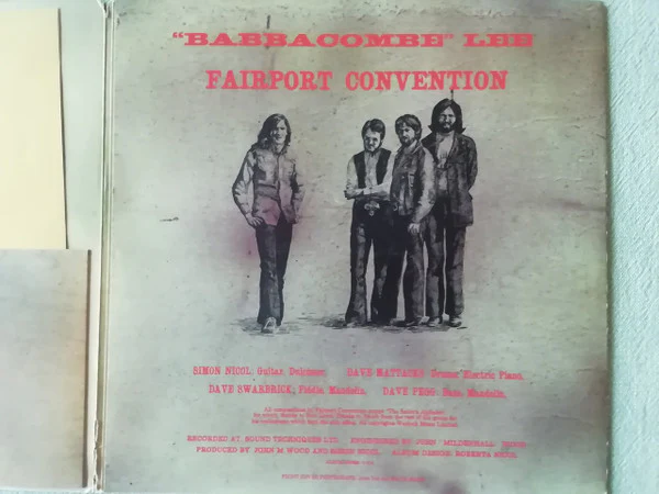 Fairport Convention – "Babbacombe" Lee (VG/VG) – LP, UK - Image 3