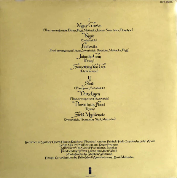 Fairport Convention – Fairport Live Convention (VG/VG) – LP, UK 1974 - Image 2