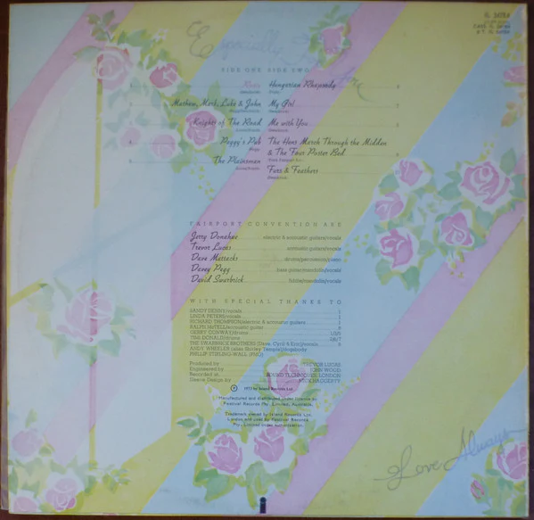 Fairport Convention – Rosie (VG/VG) – LP, AU 1973 - Image 2