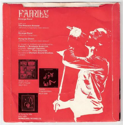 Family – Strange Band (VG+/VG) – 7", UK 1970 - Image 2