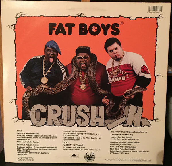 Fat Boys, The Beach Boys – Wipeout! (NM/VG+) – 12", AU 1987 - Image 2