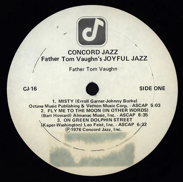 Father Tom Vaughn – Joyful Jazz (VG+/VG+) – LP, US 1976 - Image 3
