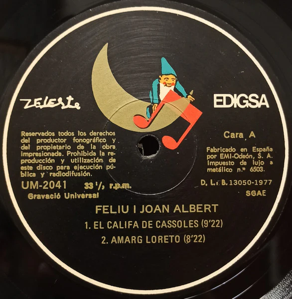 Feliu Gasull, Joan Albert Amargos – Feliu I Joan Albert (NM/VG+) – LP, ES 1977 - Image 3
