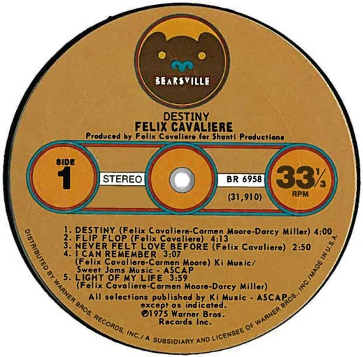 Felix Cavaliere – Destiny (VG+/VG) – LP, US 1975 - Image 3
