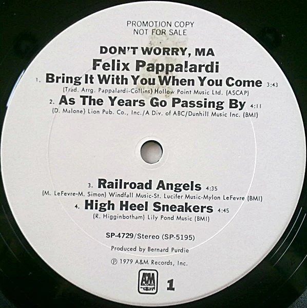 Felix Pappalardi – Don't Worry, Ma (VG+/VG) – LP, US 1979 - Image 3
