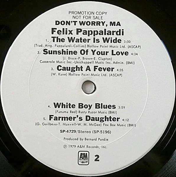 Felix Pappalardi – Don't Worry, Ma (VG+/VG) – LP, US 1979 - Image 4