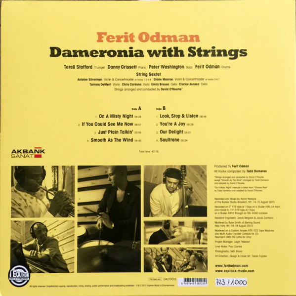 Ferit Odman – Dameronia With Strings (E/E) – LP, TR 2015 - Image 3