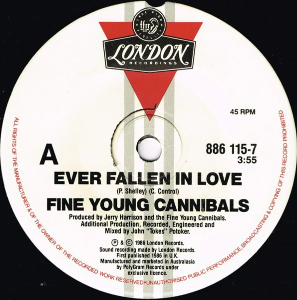 Fine Young Cannibals – Ever Fallen In Love (VG+/VG+) – 7", AU 1986 - Image 3