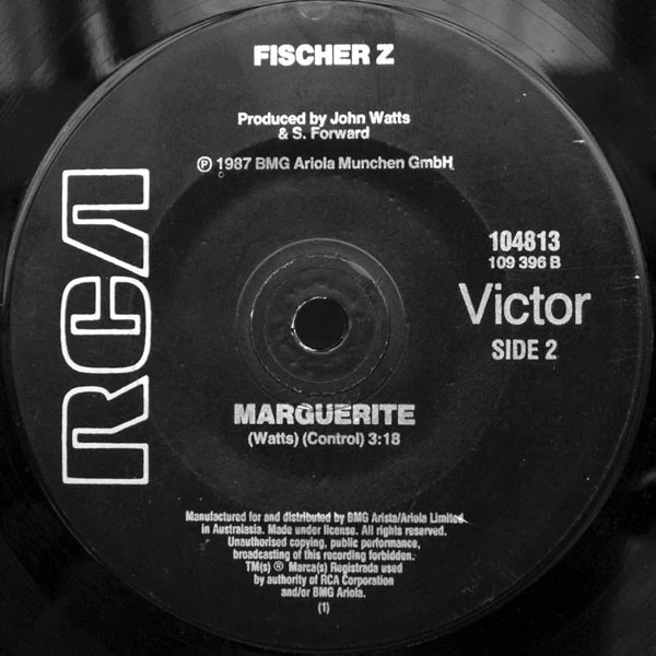 Fischer-Z – The Perfect Day (VG+/Generic) – 7", Australasia 1988 - Image 2