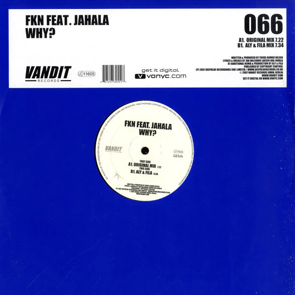 FKN, Jahala – Why? (VG/Generic) – 12", DE 2007
