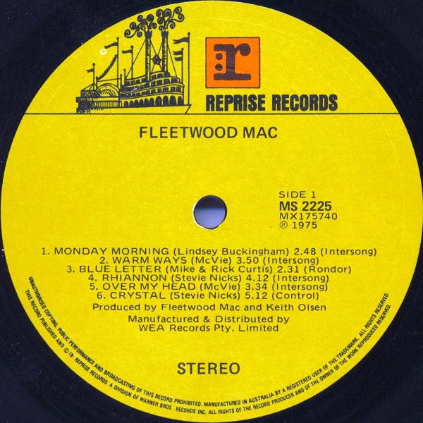 Fleetwood Mac – Fleetwood Mac (VG/VG) – LP, AU 1975 - Image 3