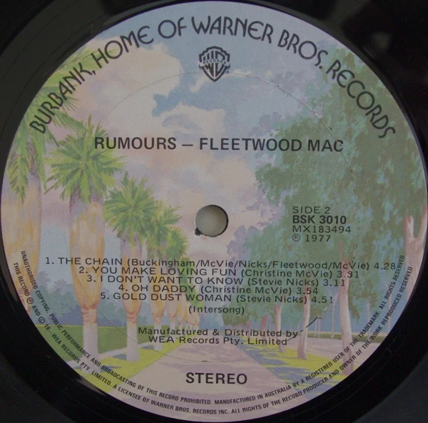 Fleetwood Mac – Rumours (VG/VG+) – LP, AU 1977 - Image 4