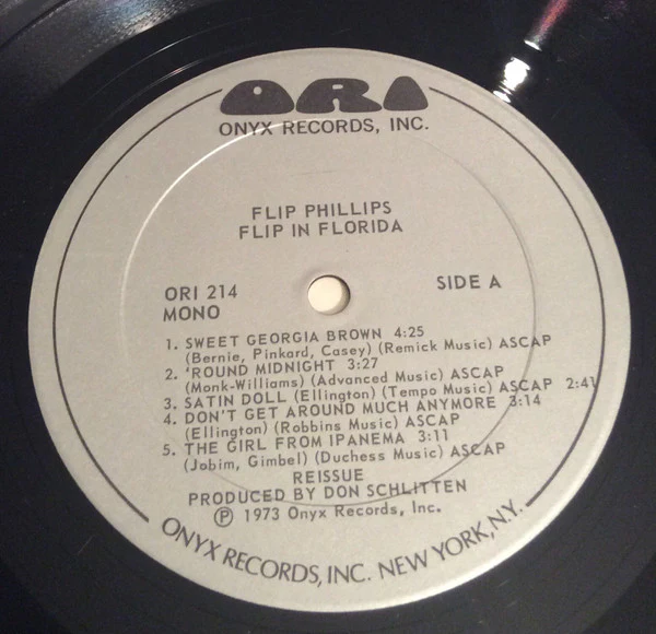 Flip Phillips – Flip In Florida (Original 1963 Recordings) (VG+/VG+) – LP, US 1973 - Image 3