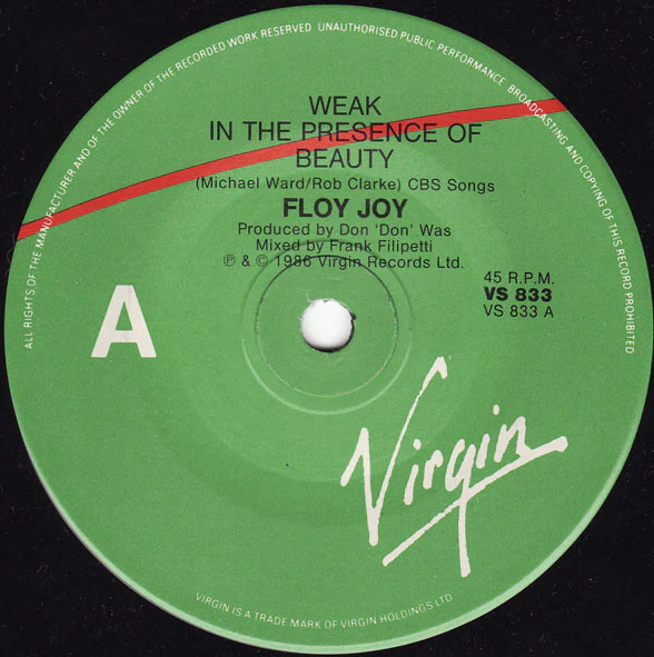 Floy Joy – Weak In The Presence Of Beauty (E/Generic) – 7", AU 1986