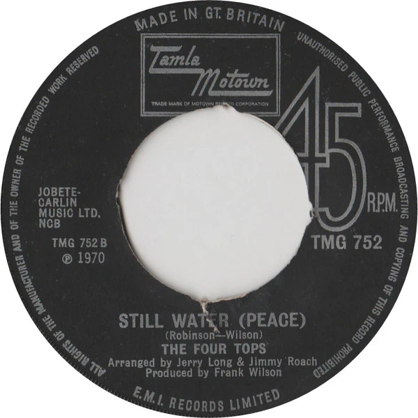 Four Tops – Still Water (VG/Generic) – 7", UK 1970 - Image 2