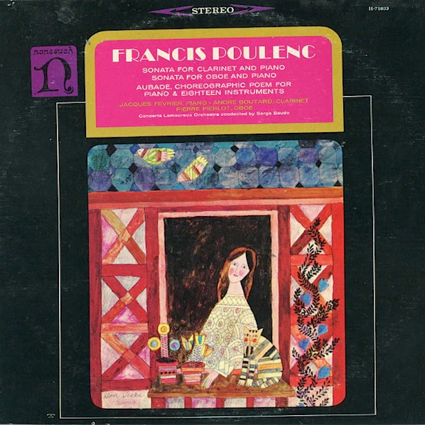 Francis Poulenc – Poulenc: Sonata For Clarinet And Piano / Sonata For Oboe And Piano / Aubade (VG+/VG) – LP, US