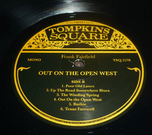 Frank Fairfield – Out On The Open West (VG/VG+) – LP, US 2011 - Image 4