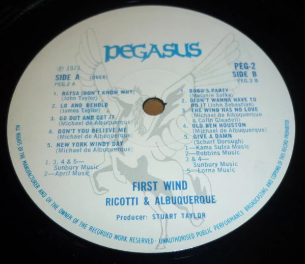 Frank Ricotti, Michael d'Albuquerque – First Wind (VG+/VG) – LP, UK 1971 - Image 4