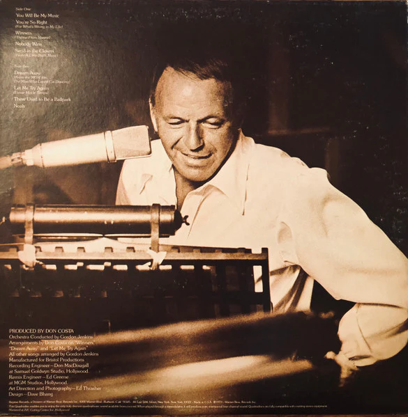 Frank Sinatra – Ol' Blue Eyes Is Back (VG+/VG) – LP, US 1973 - Image 2
