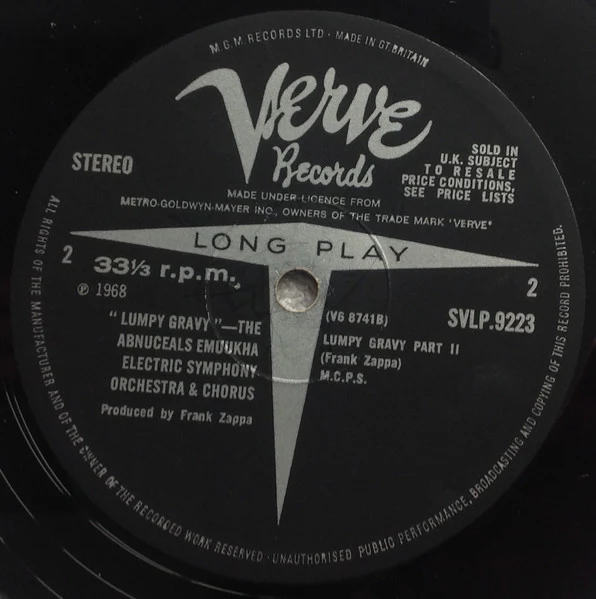 Frank Zappa – Lumpy Gravy (VG+/VG+) – LP, UK 1968 - Image 6