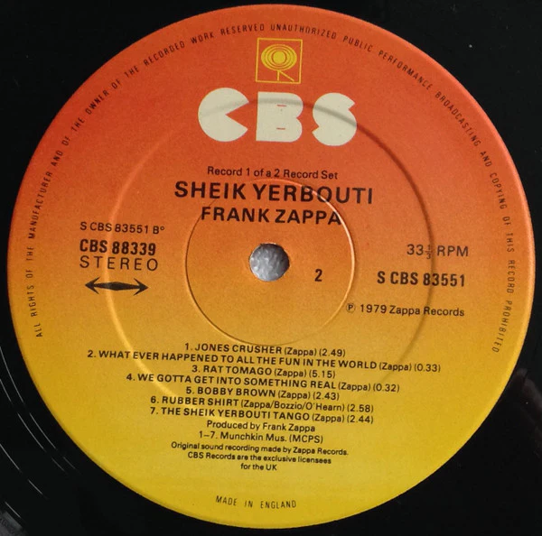 Frank Zappa – Sheik Yerbouti (VG/E) – 2xLP, UK 1979 - Image 7