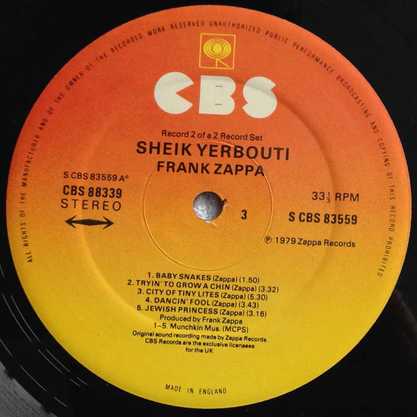Frank Zappa – Sheik Yerbouti (VG/E) – 2xLP, UK 1979 - Image 8