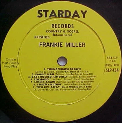 Frankie Miller – Country Music's Great New Star (VG+/VG+) – LP, US 1961 - Image 4