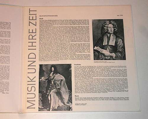 Frans Brüggen, Nikolaus Harnoncourt, Gustav Leonhardt – Blockflötenmusik Auf Originalinstrumenten = Recorder Music With Original Instruments Vol. 1 (E/E) – LP, DE - Image 3