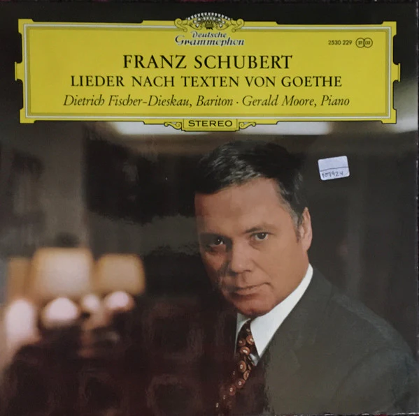 Franz Schubert, Dietrich Fischer-Dieskau, Gerald Moore – Lieder Nach Texten Von Goethe (VG+/VG+) – LP, DE