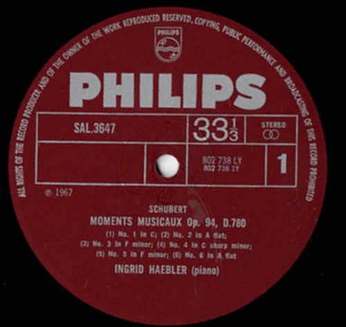 Franz Schubert, Robert Schumann, Ingrid Haebler – Moments Musicaux / 16 Deutsche Tänze / Kinderszenen (VG/VG+) – LP, UK 1967 - Image 2