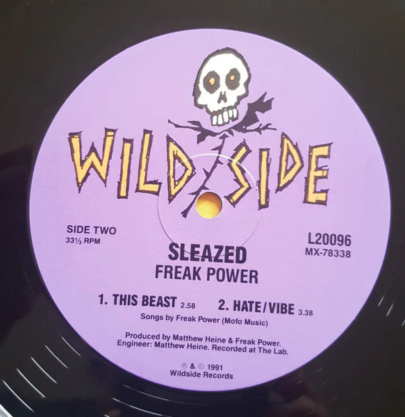 Freak Power – Sleazed (VG+/VG) – 10", NZ 1991 - Image 4