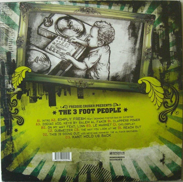 Freddie Cruger, The 3 Foot People – 3 Foot High & Rising (VG+/VG+) – 2xLP, SE 2006 - Image 2