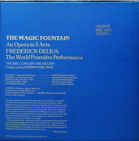 Frederick Delius – The Magic Fountain (E/VG+) – 2xLP, UK 1980 - Image 2