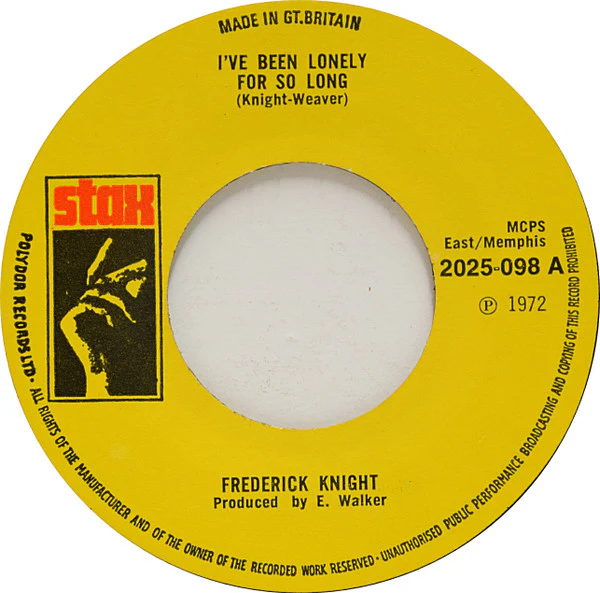 Frederick Knight – I've Been Lonely For So Long (VG+/Generic) – 7", UK 1972 - Image 3