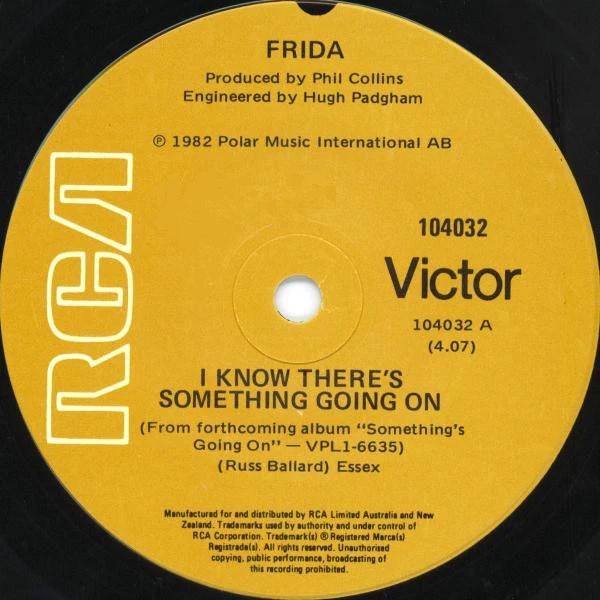 Frida – I Know There's Something Going On (E/VG+) – 7", AU 1982 - Image 3