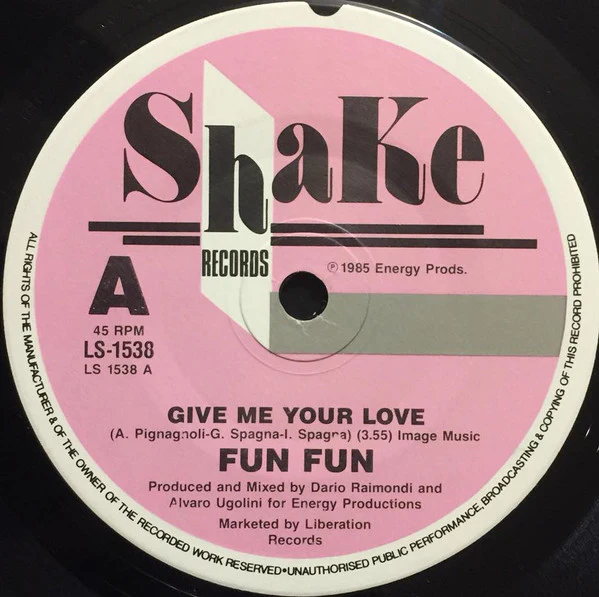 Fun Fun – Give Me Your Love (VG+/Generic) – 7", AU 1985