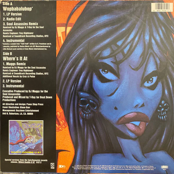 Funkdoobiest – Wopbabalubop / Where's It At (M/M) – 12", US 1993 - Image 2