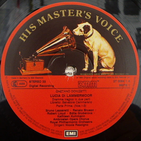 Gaetano Donizetti, Edita Gruberova, Alfredo Kraus, Renato Bruson, Robert Lloyd, The Ambrosian Opera Chorus, Royal Philharmonic Orchestra, Nicola Rescigno – Lucia Di Lammermoor (E/VG+) – 3xLP, DE 1984 - Image 7