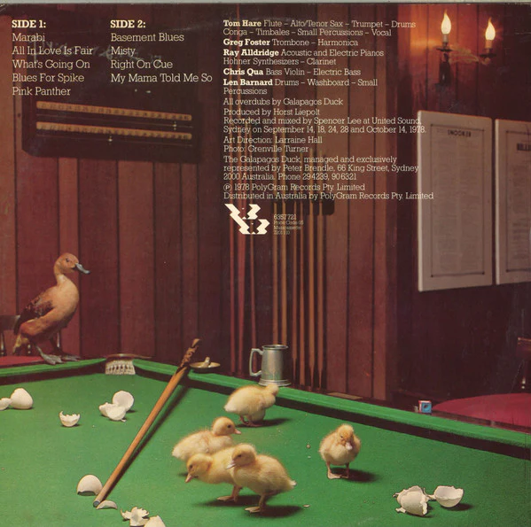 Galapagos Duck – Right On Cue (VG+/VG) – LP, AU 1978 - Image 2