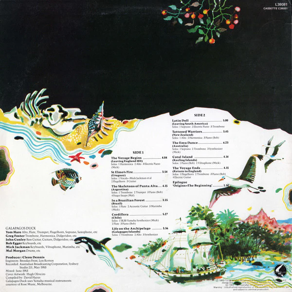Galapagos Duck – The Voyage Of The Beagle (NM/E) – LP, AU 1983 - Image 2